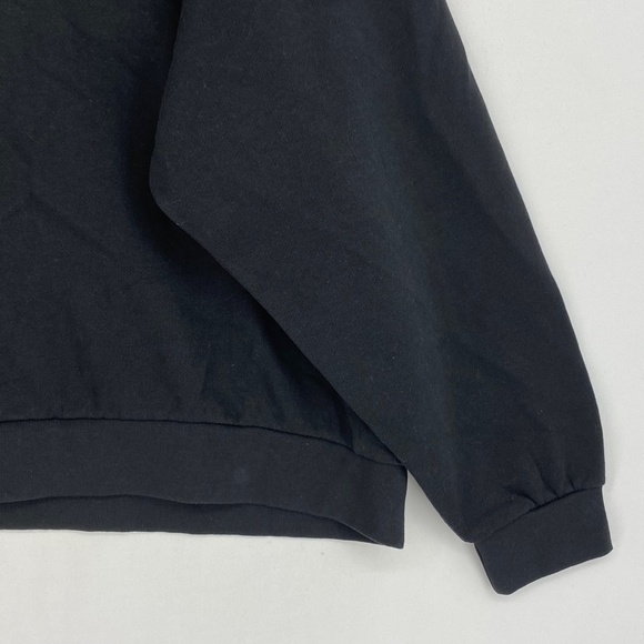 Levi's Womens Sz 2X Trendy Logo Pullover Sweatshirt Black Long Sleeves Cropped - Picture 4 of 10